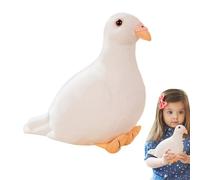 Firulab Pigeon en Peluche, Simulation de Pigeon en Peluche, 20 cm, Peluche Douce, Pigeon en Peluche, colombes Blanches, Oiseaux, décoration d'intérieur, Jouet en Peluche, Cadeau