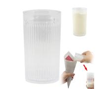 Firulab Tasse de Jouet de Lait Qui disparaît,Lait Qui disparaît | Tours de Magie Pichet à Lait | Comédie Magique Liquide avec Tasse de Disparition Transparente, Kit d'accessoires en Verre
