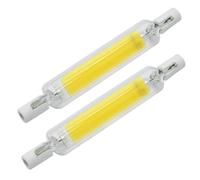 Firulab Tube Lumineux LED | Ampoules R7s à Tube LED Haute luminosité à Double extrémité,Tube LED Haute luminosité, Ampoules R7s à Double extrémité, Tube en Verre COB, Haute Puissance