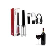 Firulab Wino The Go Kit d'ouverture de vin, ouvre-Bouteille à Pompe à Pression d'air, Tire-Bouchon Facile à Retirer Le Bouchon, Tire-Bouchon 4 pièces, Accessoires pour Le n