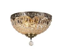 FIRVRE Vintage Retro Plafonnier Cristal Enchanteresse Lampes style Royal Empire Salon Chambre Eglise Restaurant Lampes Hôtel (Plafonnier-2)