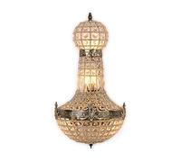 FIRVRE Vintage Retro Plafonnier Cristal Enchanteresse Lampes style Royal Empire Salon Chambre Eglise Restaurant Lampes Hôtel (Applique-2)