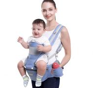 fisca Porte-bébé de la naissance à l'enfant - Ergonomique - Avec siège pour les hanches de 0 à 48 mois - 15 possibilités de port dans un porte-bébé avec rembourrage dorsal amovible pour toutes les