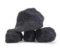 FISCAPE Lot de 4 grandes pierres de lave naturelles noires de 5 à 15,2 cm pour aquarium, roches volcaniques pour aquarium