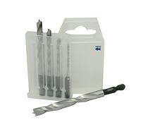 Fisch 013be0005 K Premium Lot de forets bois, 0 V, Argenté/noir, tige hexagonale 3-8 mm, 5 pièces