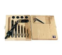 FISCH Heller 0123-06312 Jeu de forets à bois hélicoïdaux et fraises HSS