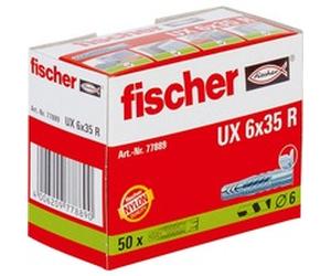 fischer 077889 ancrage à vis et cheville murale 50 pièce(s) 3,5 cm