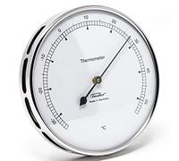 Fischer 117.01, thermomètre intérieur et extérieur, acier inox argent