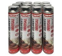 Fischer 12 pièces mousse polyuréthane PUP 1K 750 ml, universelle, polyvalente, utilisation avec pistolet