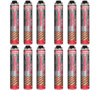 Fischer 12 pièces mousse polyuréthane PUP T 750 ml pour fixation des tuiles et des couples, utilisation avec pistolet