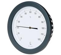 Fischer 3270.00 - Thermomètre de sauna - Thermomètre bimétallique de 130 mm avec boîtier en plastique - Fabriqué en Allemagne