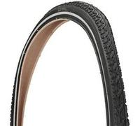 Fischer 40-622 Pneu de Trekking électrique Anti-crevaison avec Bandes réfléchissantes Noir 28 noir G