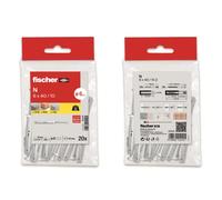 Fischer 502330 Sac N, 6 x 40, multicolore