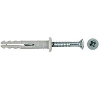 Fischer Cheville-clou NP 5x30/1 – collerette bombée, acier électrozingué, Pozidriv – Boîte de 100