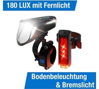 FISCHER 50685 FISCHER Kit d'éclairage LED à accu TWIN STOP, 100/80 Lux