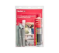 Fischer 508697 Kit de fixation de charges lourdes T-Bond, scellement chimique avec tiges filetés et tamis grillagés, résine