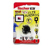 Fischer 518168 - Lot de 8 crochets Fixe-cadres Noir