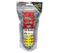 Fischer Cheville nylon 519333 SX 8x40-100 Grand pack +20 offerts