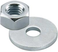 Fischer 519737 Lot de 10 écrous pour FIS A M20 gvz B Gris
