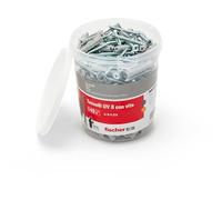Fischer Chevilles en nylon 531387 0 – 140 pièces, vis UV Ø 8×40 mm et vis 5×50 mm
