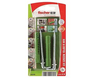 Fischer 532705 - Blister cheville nylon UX 6 x 35 R WH Green K NV