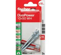 Fischer 535002 DuoPower 10 x 50 WH K NV Set de chevilles 50 mm 10 mm 1 set