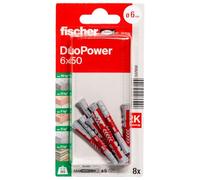 Fischer 537650 DuoPower 6 x 50 K NV Cheville 50 mm 6 mm 1 set