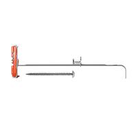 Fischer 540179 cheville Duotec avec vis cylindrique, gris/rouge, set de 25 pièces
