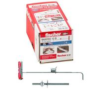 Fischer 544597 Duotec 12 - Chevilles pour placoplâtre avec barre M6, gris, 12 mm avec vis