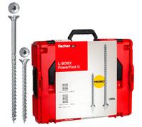 Fischer 558739 L-BOXX 102 Power-Fast II Vis agglo profil Torx acier étamé par