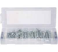 Fischer 560094 MiniFixTainer PowerFast II Vis à tête fraisée à denture intérieur multiple acier étamé par galvanisation 125 pc(s)