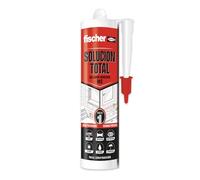 fischer 570946 - Solution totale blanche, scellant adhésif MS, colle, scelle et répare, en intérieur et en extérieur, résistant à l'eau | Polymère MS | 290 ml