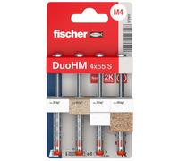 Fischer 572911 DuoHM 4x55 S PH PZ Cheville pour corps creux 55 mm 4 pc(s)