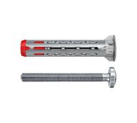 Fischer 572925 Cheville Pour Cloisons Creuses DuoHM 6 X 55 S PH TX, Vis À Tête Bombée Avec Empreinte TX