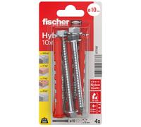 Fischer Chevilles HybridPower 10 x 90 FUS - montage sans outil pour matériaux creux et pleins