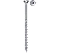 fischer - Vis PowerFast FPF II PZF 4,5x40 mm à Tête cylindrique bombée, empreinte PZ, zingué blanc, filetage total - Boîte de 200 Gris