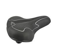 Fischer Bikes Selle de ville 85657 avec élastomères Taille unique Noir