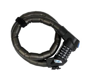 Fischer 85860 Cadenas à maillons Chiffres, Longueur 90 cm, diamètre 24 mm, Noir, 90 cm