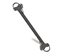 FISCHER Adaptateur de Cadre de vélo, Adaptateur Variable pour Un Transport sûr et Pratique, Compatible avec des Tubes jusqu'à 6 cm de diamètre, Distance jusqu'à 65 cm Entre la Tige de Selle et Le
