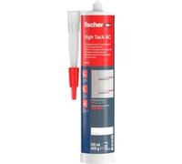 fischer - Colle de montage High Tack AC blanc, inodore, pour usage intérieur - 1 cartouche de 310 ml avec canule à capuchon refermable