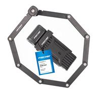 FISCHER Antivol pliable 50385 avec support et 2 clés de sécurité - Noir - 110 cm