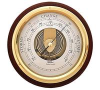 Fischer Baromètre "Pascal", Brass-mahogany 17 cm/170 mm - 1434b-22-us (US Version)