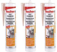 Fischer Bausilicon DBSA 310 gris béton, lot de 3 - 573643