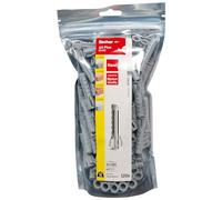 fischer - Big Pack de 120 Chevilles SX Plus 8x40, bi-matière et Multi-matériaux