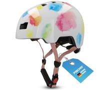 FISCHER BMX bicycle helmet, bicycle helmet Dirt Bike Plus Splash, XS/S, 48-54 cm, colored, with integrated LED rear light