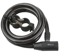 FISCHER Câble antivol vélo Longueur : 1.800 mm noir
