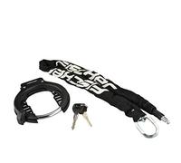 Fischer Cadenas à Anneau de Cadre - Chaîne à maillons - Cadenas de Cadre - Noir - M - 86501