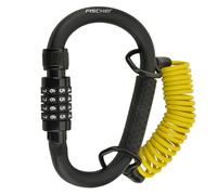 Fischer Carabine À Verrou Avec Câble Spirale De 150Cm Pour Vélo Et Casque TOP