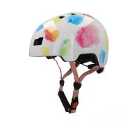 FISCHER Casque de vélo BMX - Casque de vélo Dirt Bike Plus Splash, S/M, 54-59 cm, Multicolore, avec feu arrière LED intégré