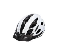 FISCHER Casque de vélo pour adulte, casque de vélo, casque urbain Lano City, S/M, 52-59 cm, blanc, noir avec système d'anneaux intérieurs éclairés